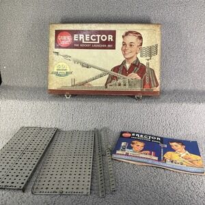 GILBERT.‎ ERECTOR ROCKET LAUNCHER SET. NO 10053.
